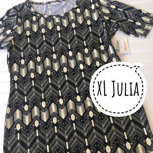 LulaRoe Julia fitted dress XL
